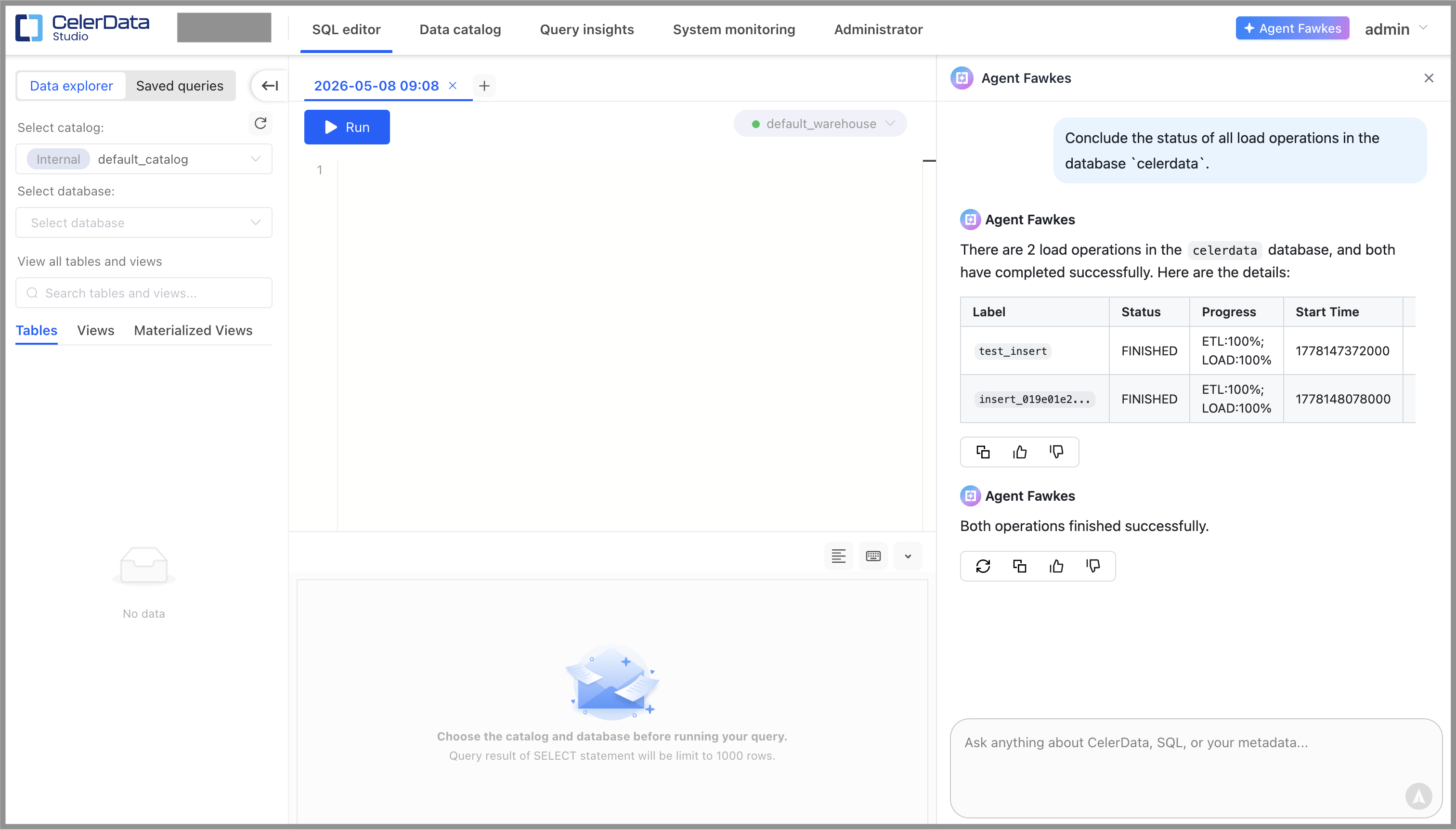 Monitor Load Task Status