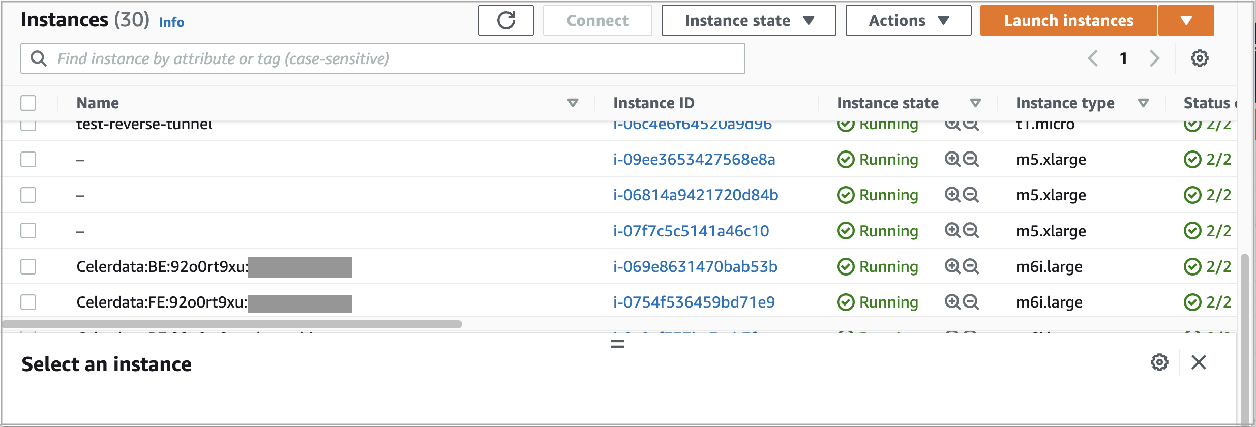 View associated EC2 instances