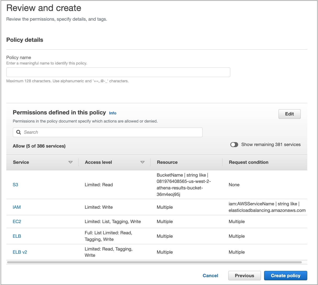 Create cross-account IAM role - 4