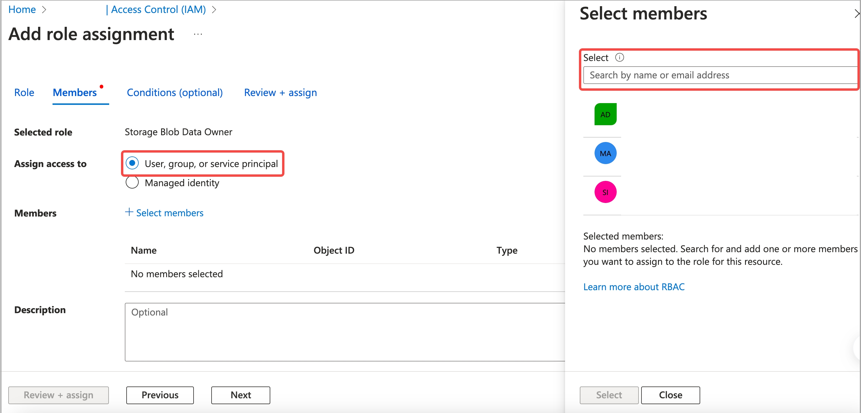 Gen2 - Service Principal - Role assignments