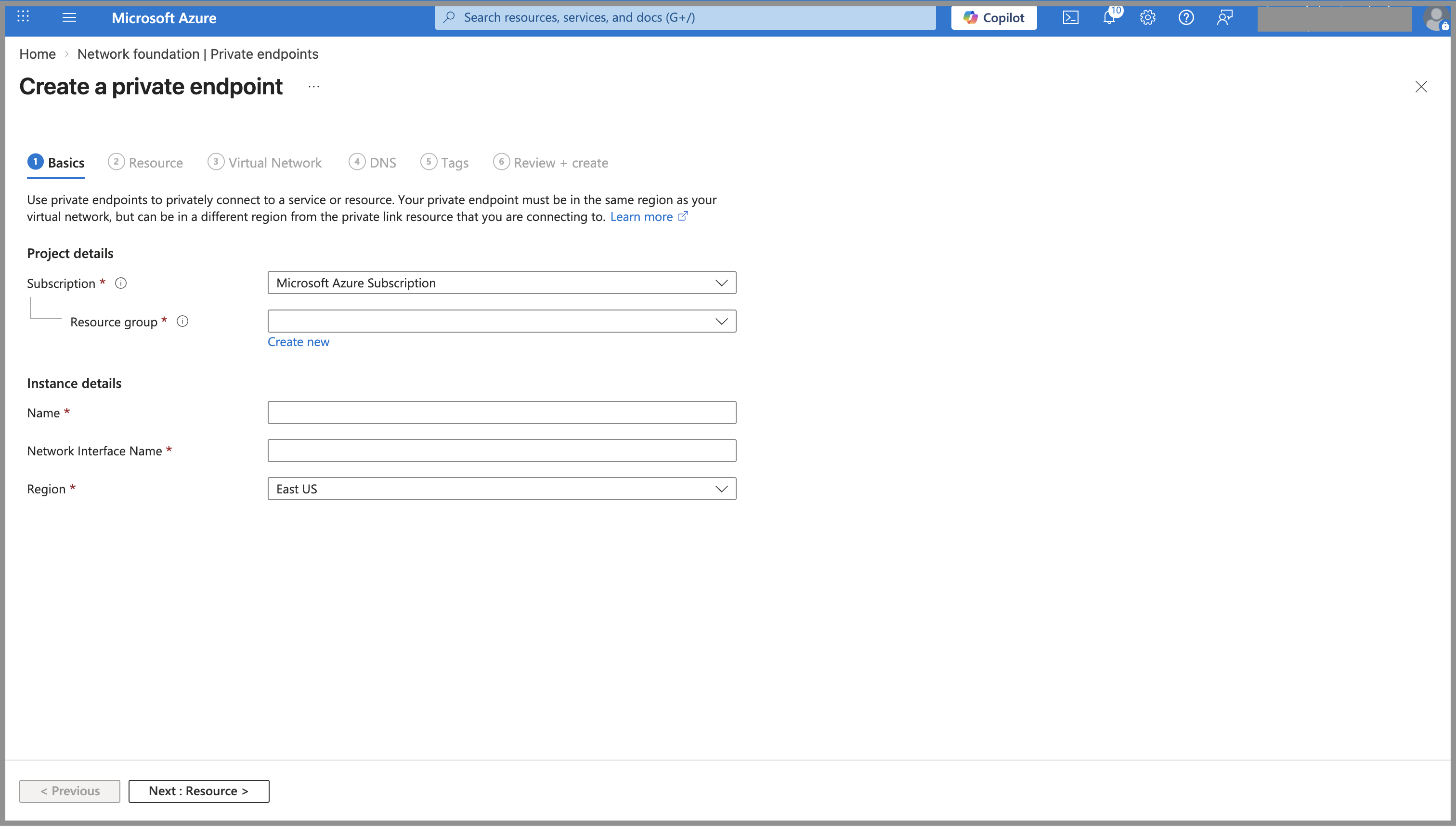 Private Endpoint - 1