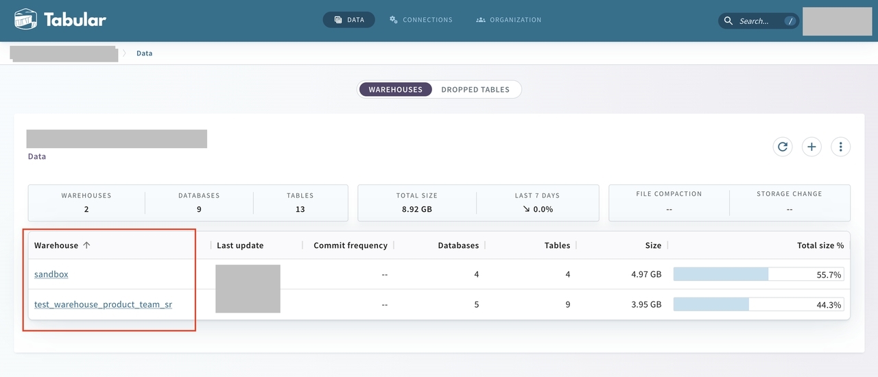 Create Tabular catalog - 3