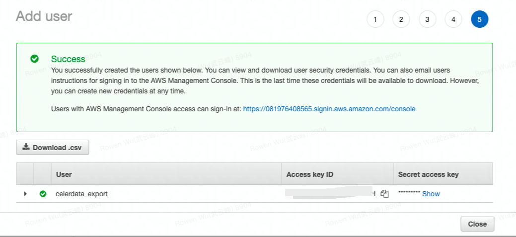 Unload data into S3 - 7