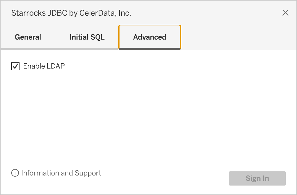 Tableau - LDAP