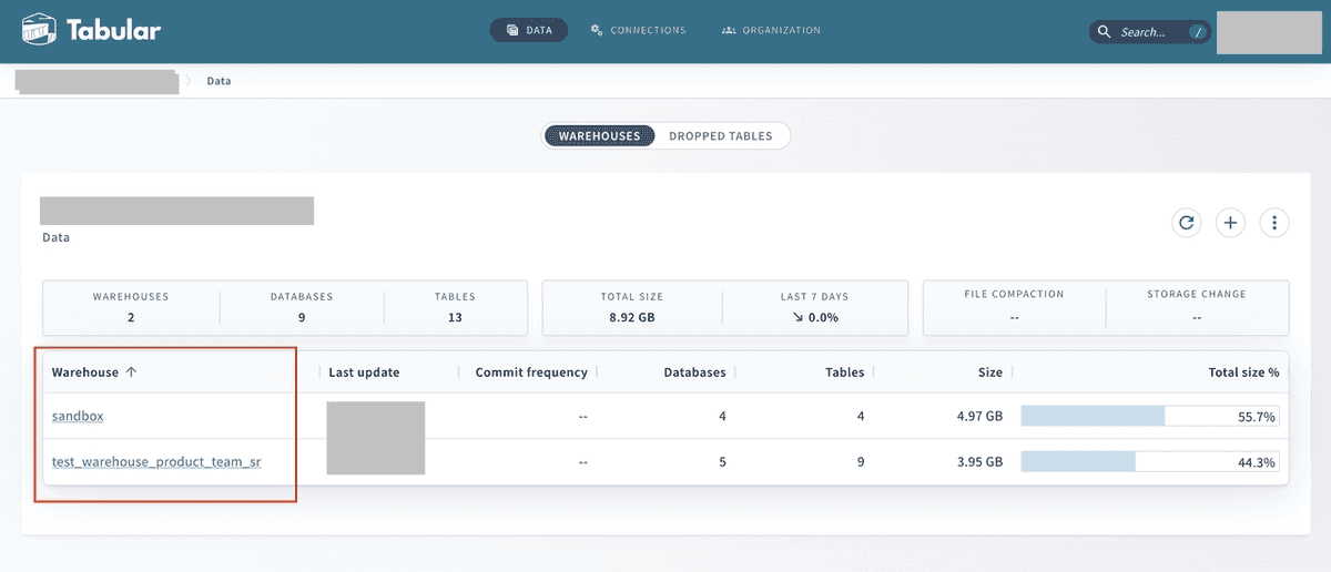 Create Tabular catalog - 3