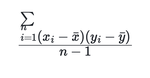 covar_samp formula